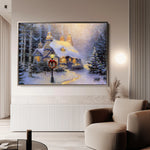 Landscape 074 Canvas Art 60 x 40 cm / Black