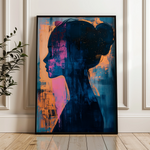 Portrait 074 Canvas Art 60 x 40 cm / Black