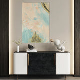 Abstract 075 Canvas Art 60 x 40 cm / Black