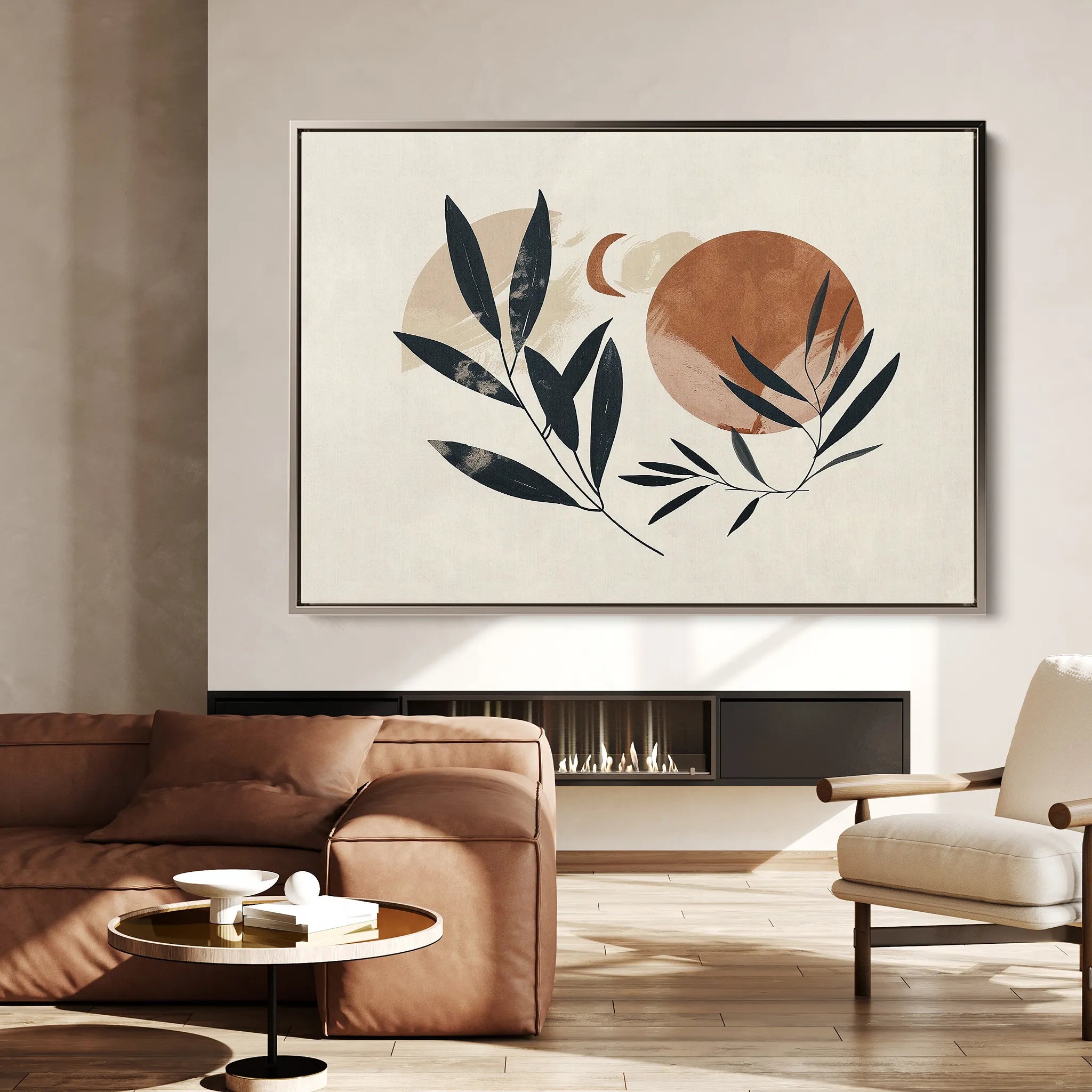 Boho 075 Canvas Art 60 x 40 cm / Black