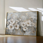 Floral 075 Canvas Art 60 x 40 cm / Black