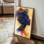 Portrait 075 Canvas Art 60 x 40 cm / Black