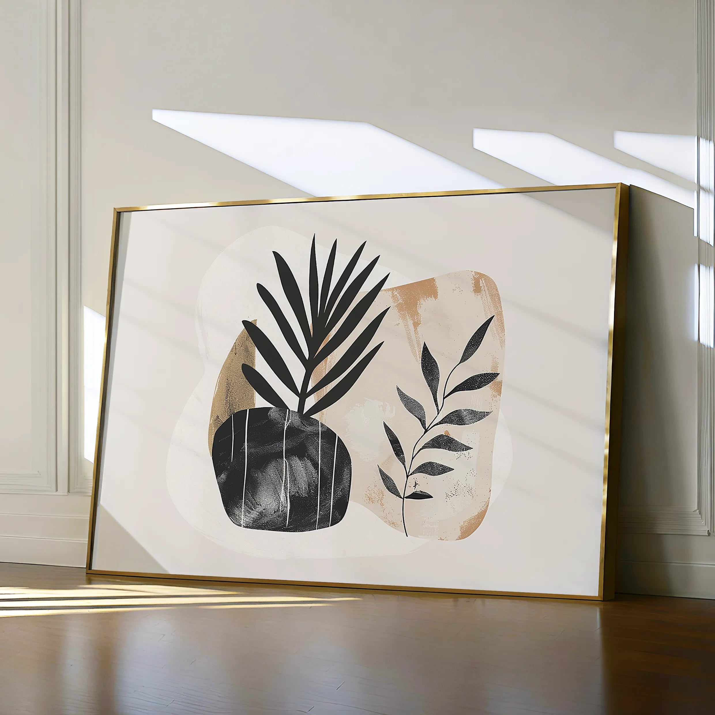 Boho 076 Canvas Art 60 x 40 cm / Black