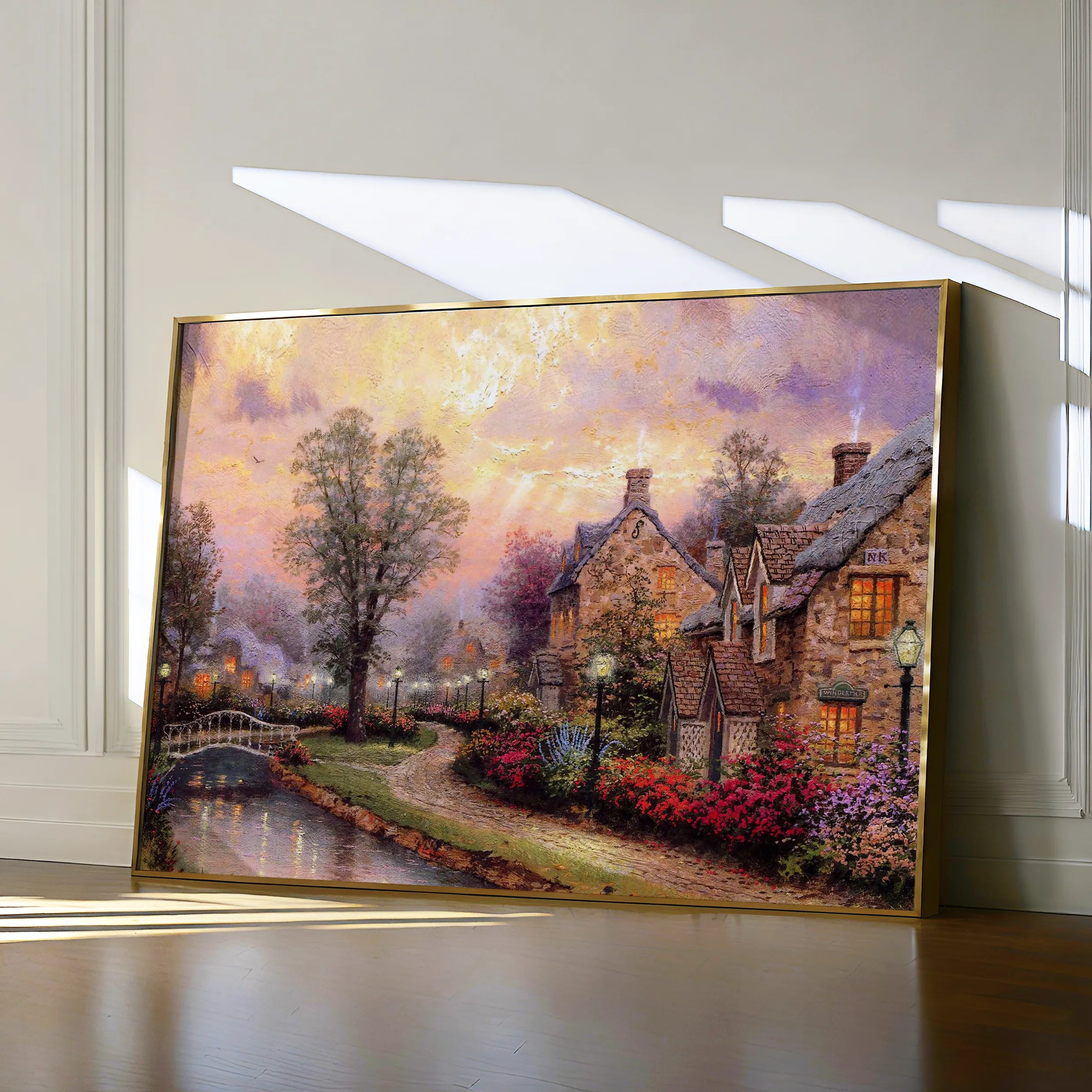 Landscape 076 Canvas Art 60 x 40 cm / Black