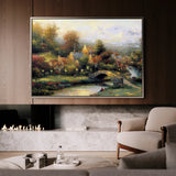 Landscape 077 Canvas Art 60 x 40 cm / Black