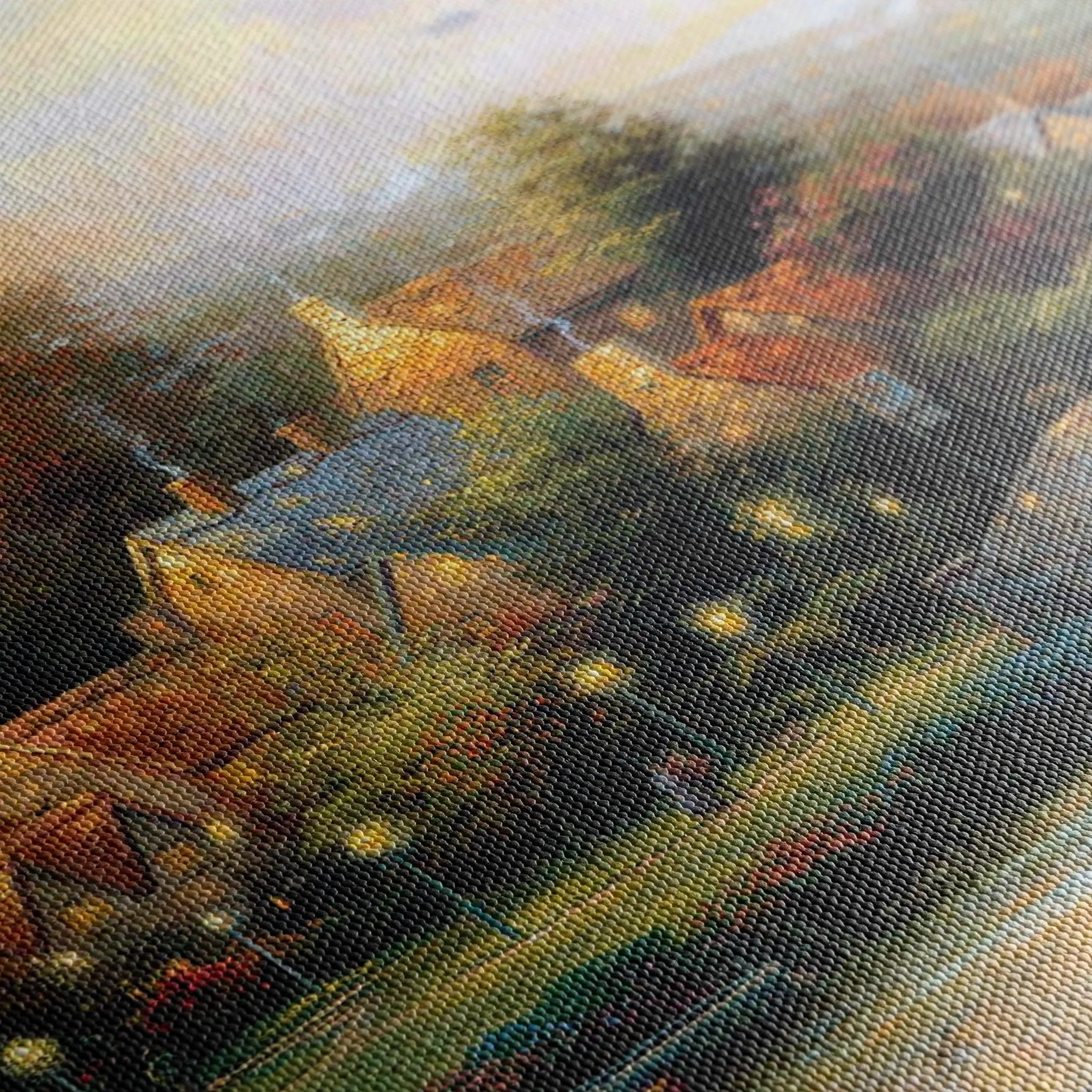 Landscape 077 Canvas Art 60 x 40 cm / Black