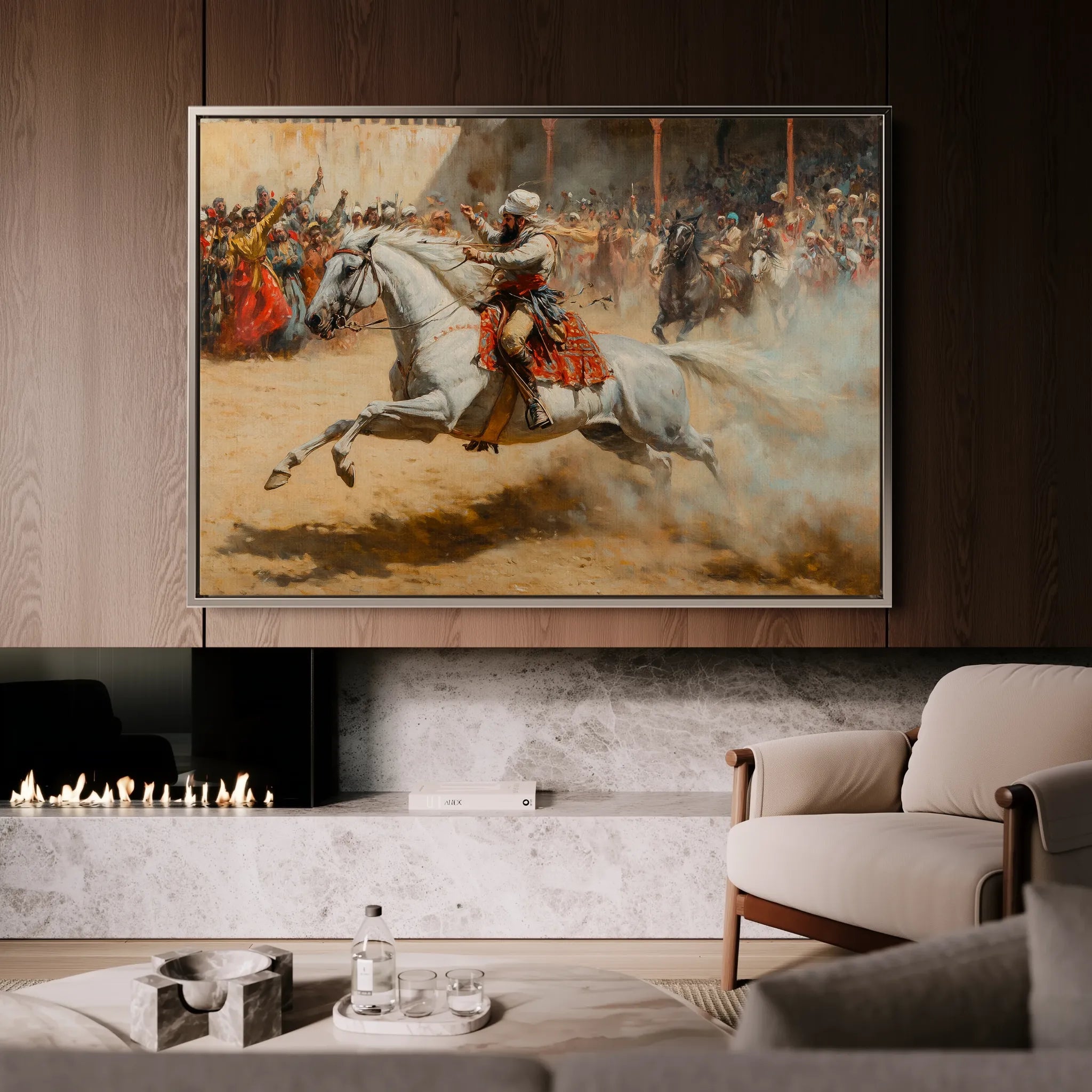 Orientalist 077 Canvas Art 60 x 40 cm / Black
