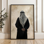 Palestine 077 Canvas Art 60 x 40 cm / Black