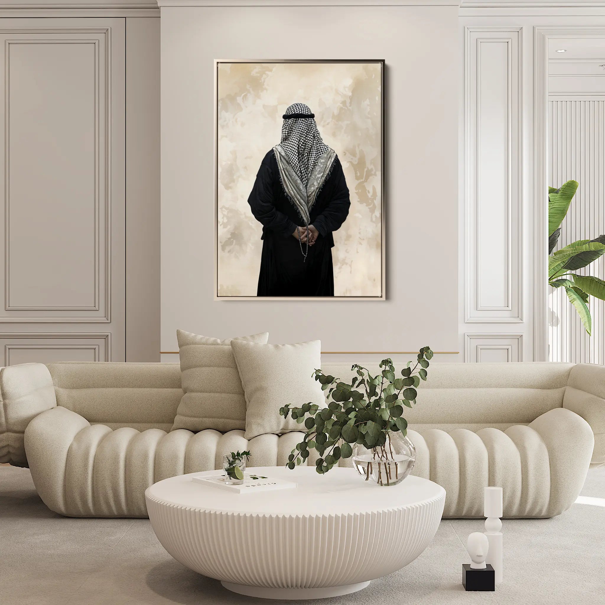 Palestine 077 Canvas Art 60 x 40 cm / Black