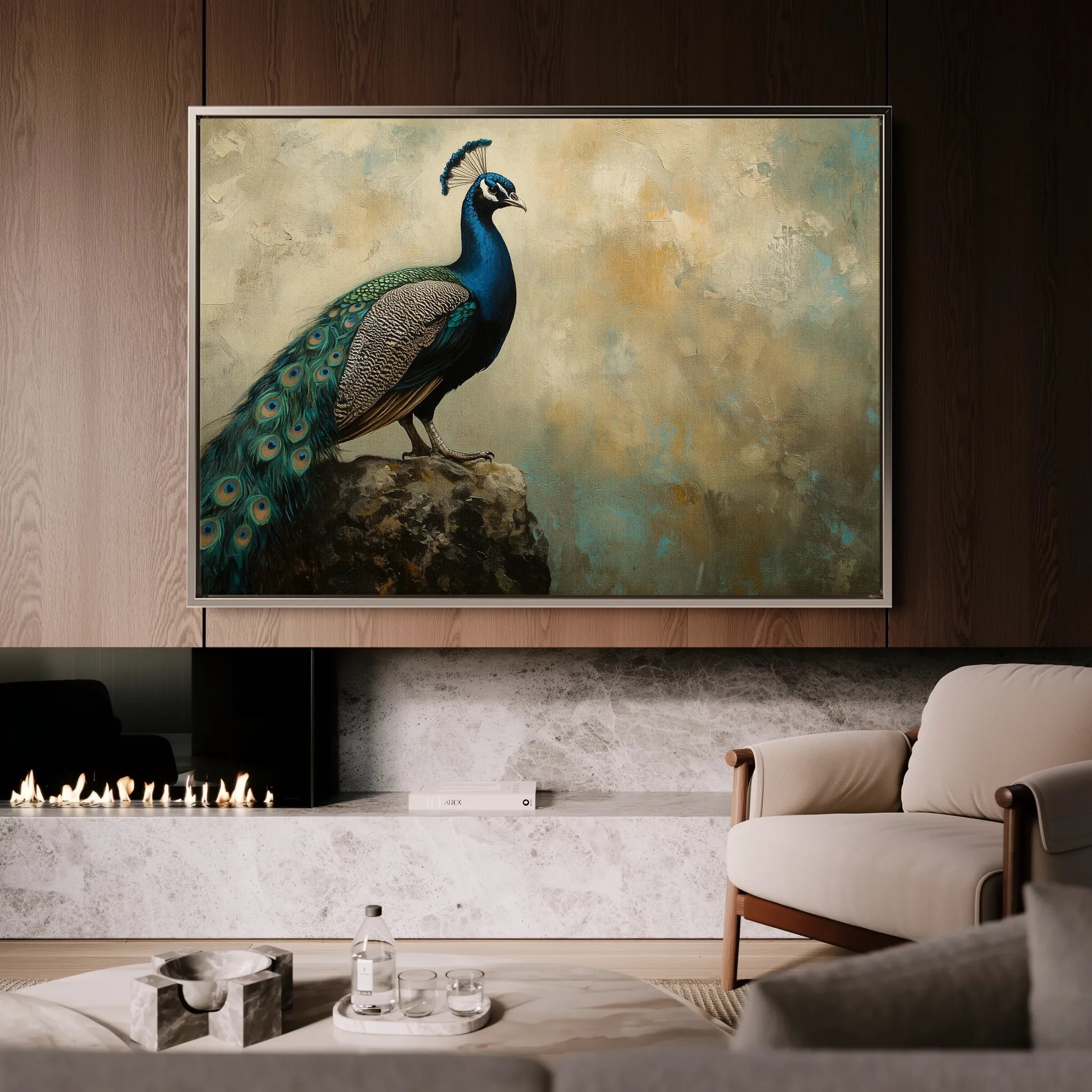 Animals 078 Canvas Art 60 x 40 cm / Black