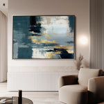 Abstract 078 Canvas Art 60 x 40 cm / Black