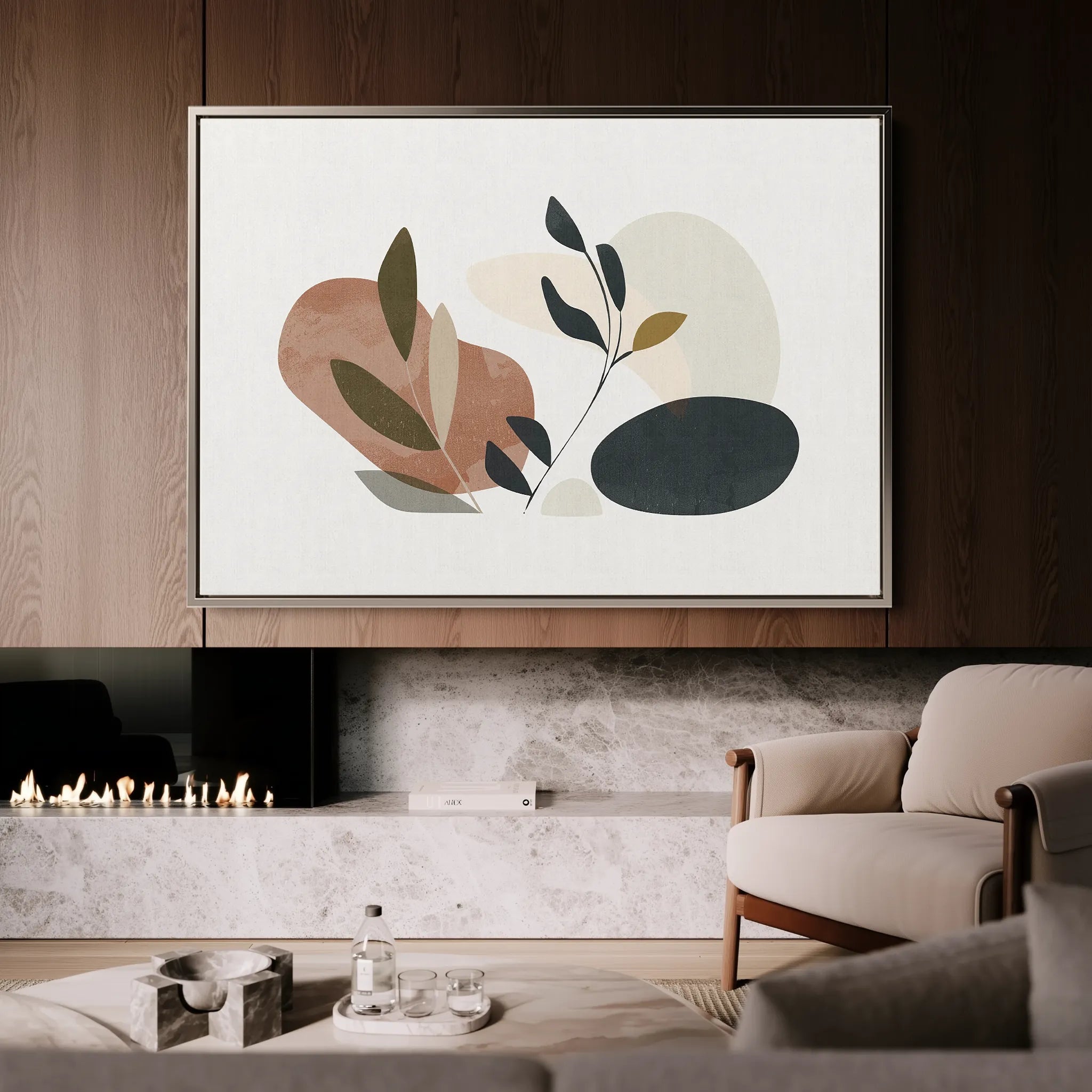 Boho 078 Canvas Art 60 x 40 cm / Black