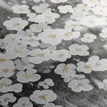 Floral 078 Canvas Art 60 x 40 cm / Black