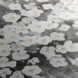 Floral 078 Canvas Art 60 x 40 cm / Black