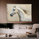 Horses 078 Canvas Art 60 x 40 cm / Black