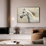 Horses 078 Canvas Art 60 x 40 cm / Black