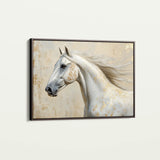 Horses 078 Canvas Art 60 x 40 cm / Black