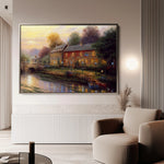 Landscape 078 Canvas Art 60 x 40 cm / Black