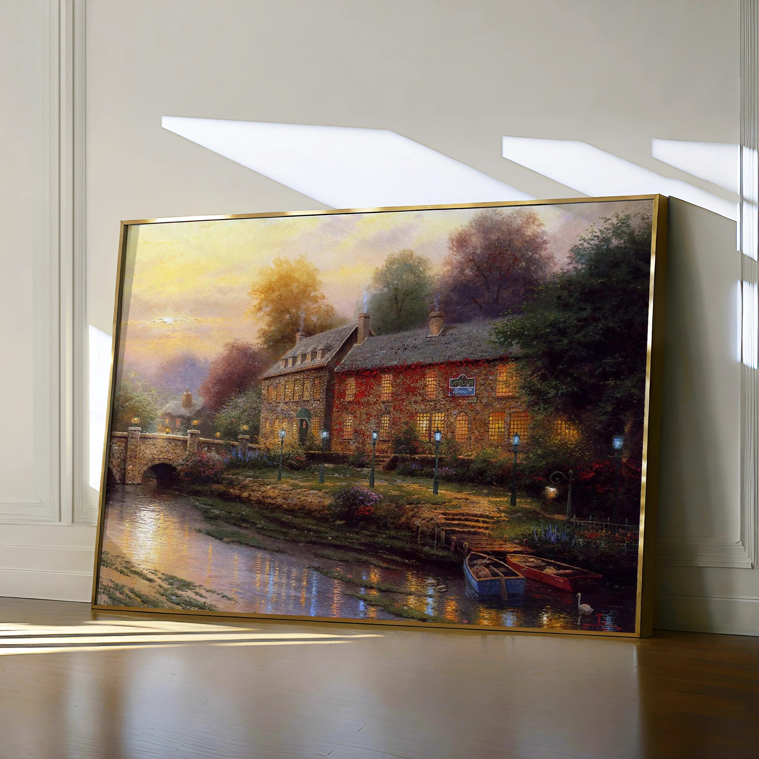 Landscape 078 Canvas Art 60 x 40 cm / Black