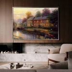 Landscape 078 Canvas Art 60 x 40 cm / Black