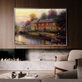 Landscape 078 Canvas Art 60 x 40 cm / Black