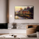 Landscape 078 Canvas Art 60 x 40 cm / Black