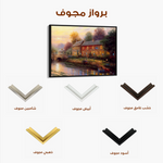 Landscape 078 Canvas Art 60 x 40 cm / Black