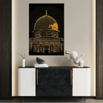Palestine 078 Canvas Art 60 x 40 cm / Black