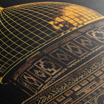 Palestine 078 Canvas Art 60 x 40 cm / Black