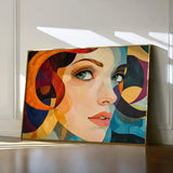 Portrait 078 Canvas Art 60 x 40 cm / Black