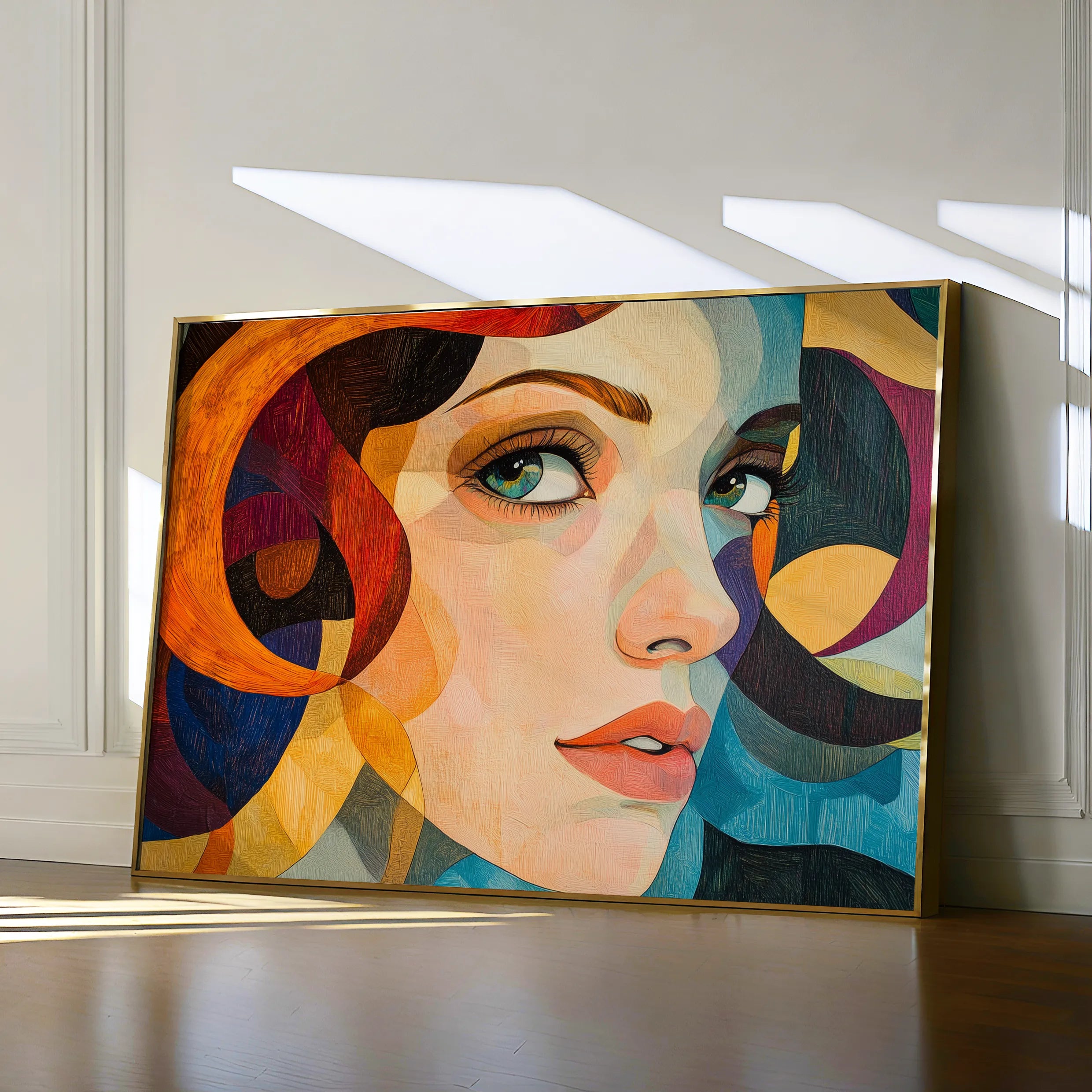 Portrait 078 Canvas Art 60 x 40 cm / Black