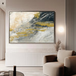 Abstract 079 Canvas Art 60 x 40 cm / Black