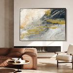Abstract 079 Canvas Art 60 x 40 cm / Black