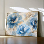 Floral 079 Canvas Art 60 x 40 cm / Black