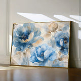 Floral 079 Canvas Art 60 x 40 cm / Black
