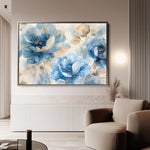 Floral 079 Canvas Art 60 x 40 cm / Black