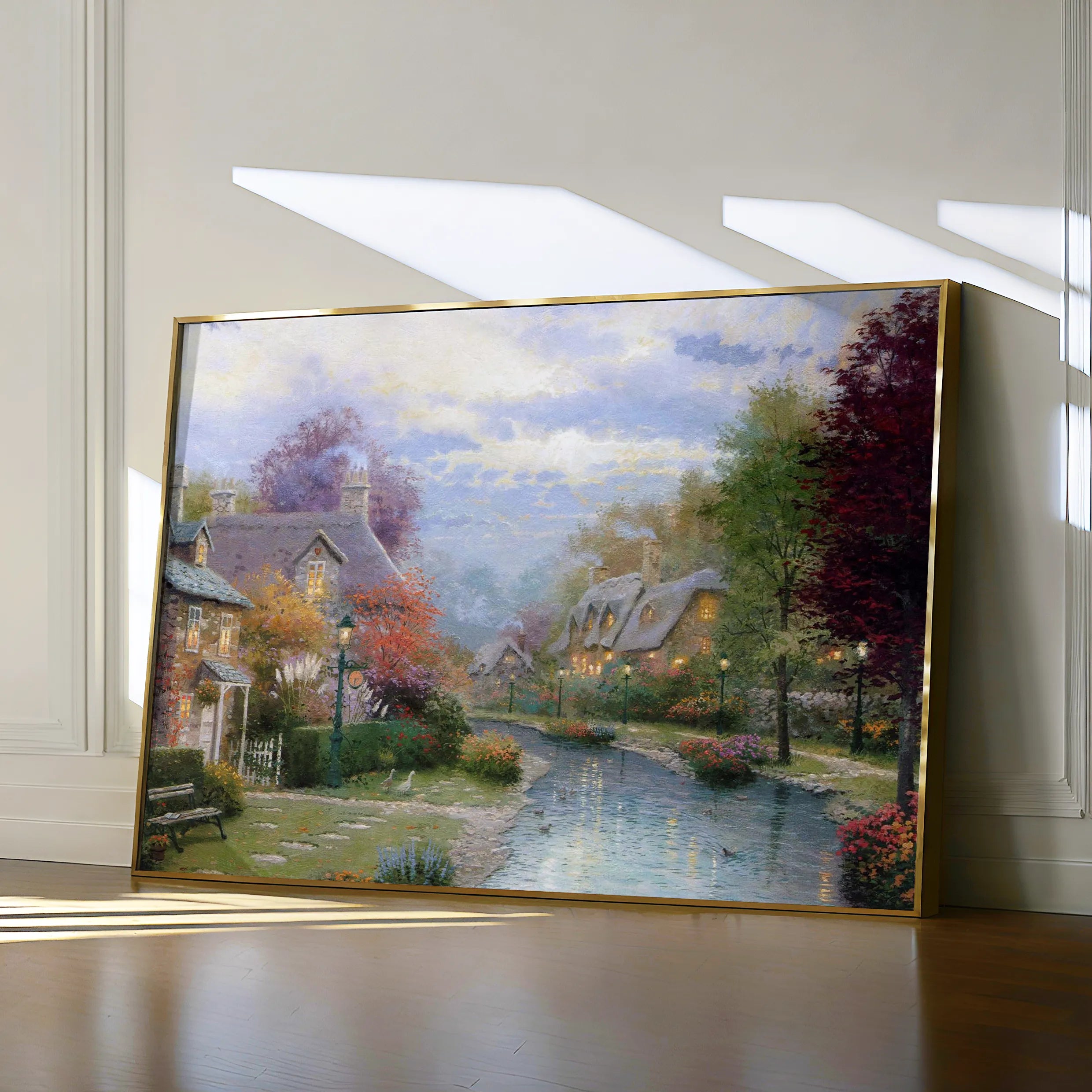 Landscape 079 Canvas Art 60 x 40 cm / Black