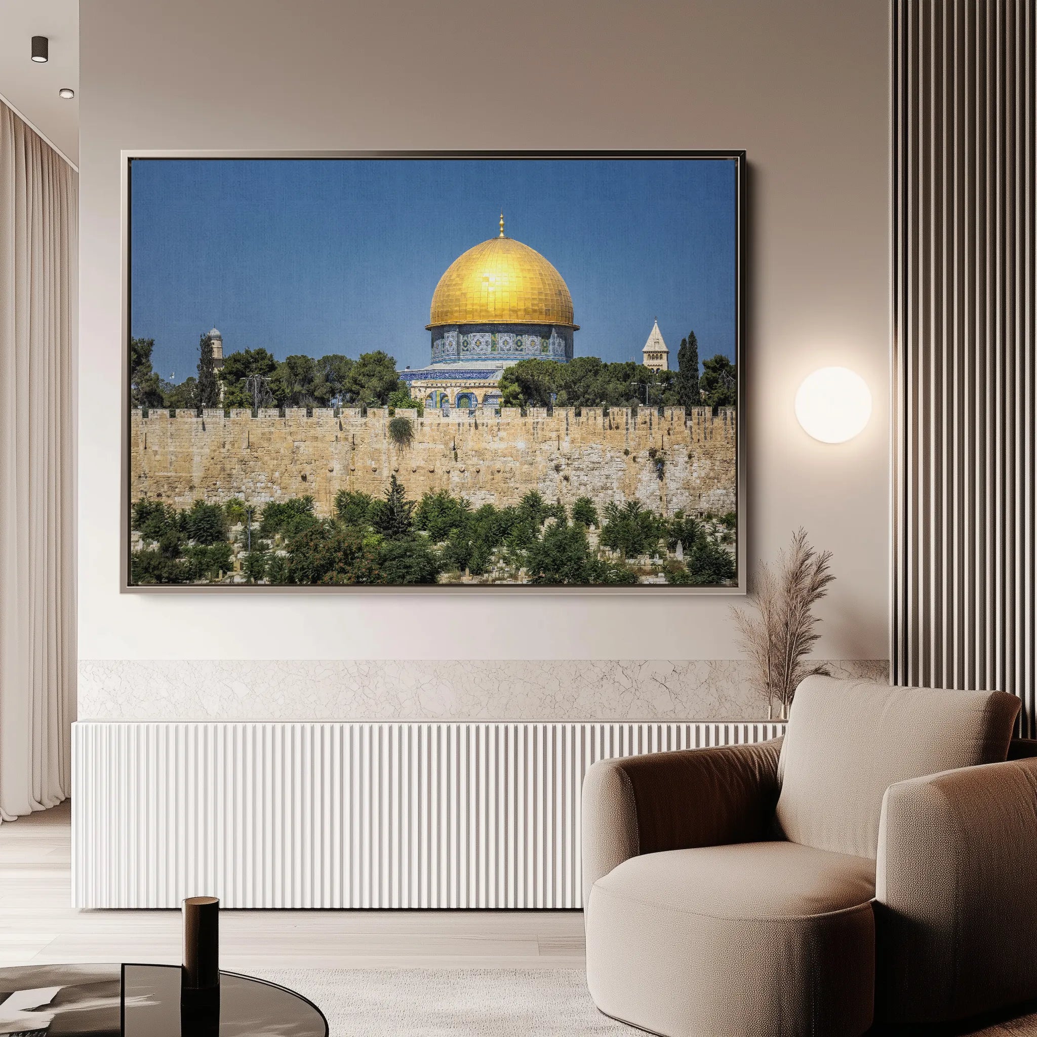 Palestine 079 Canvas Art 60 x 40 cm / Black