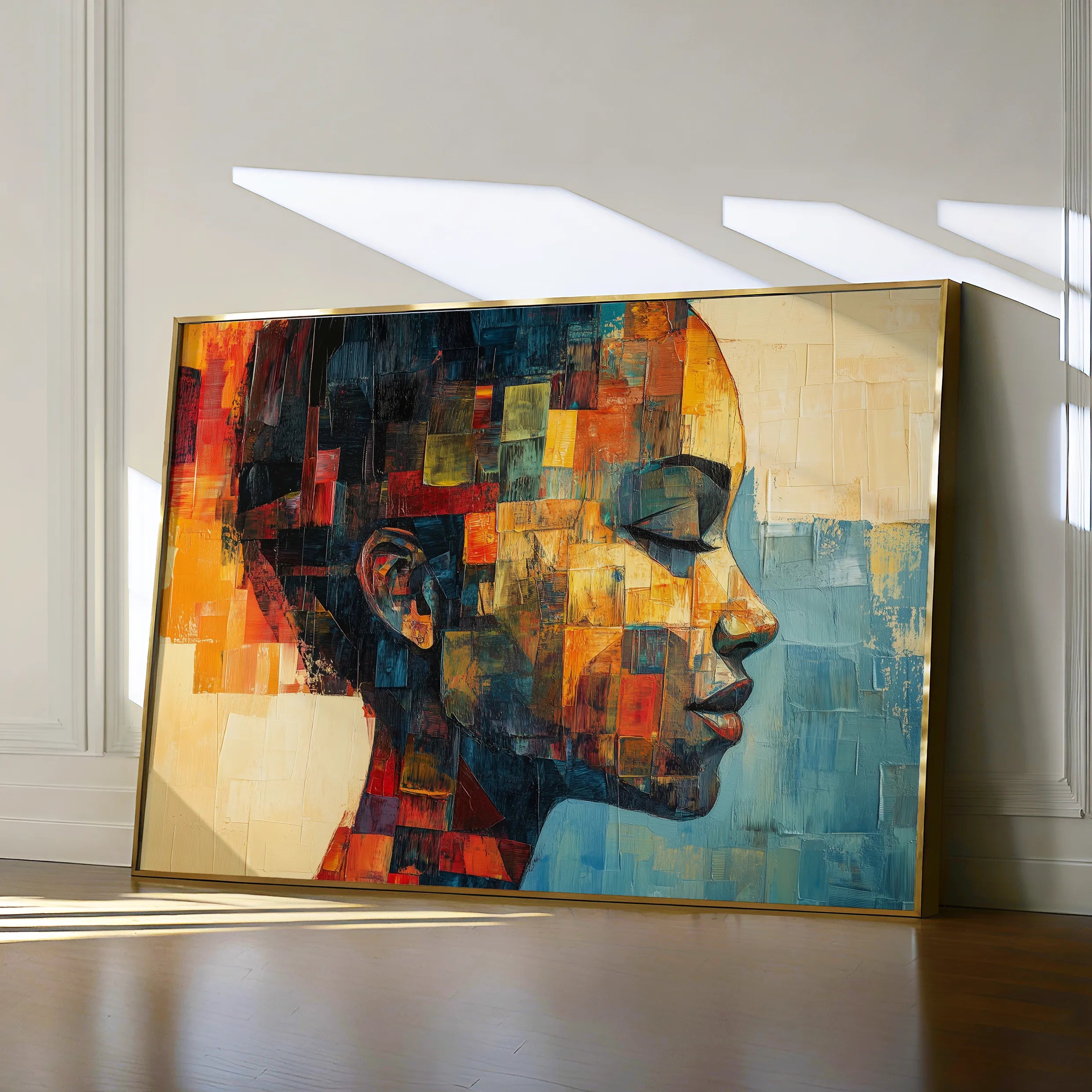 Portrait 079 Canvas Art 60 x 40 cm / Black