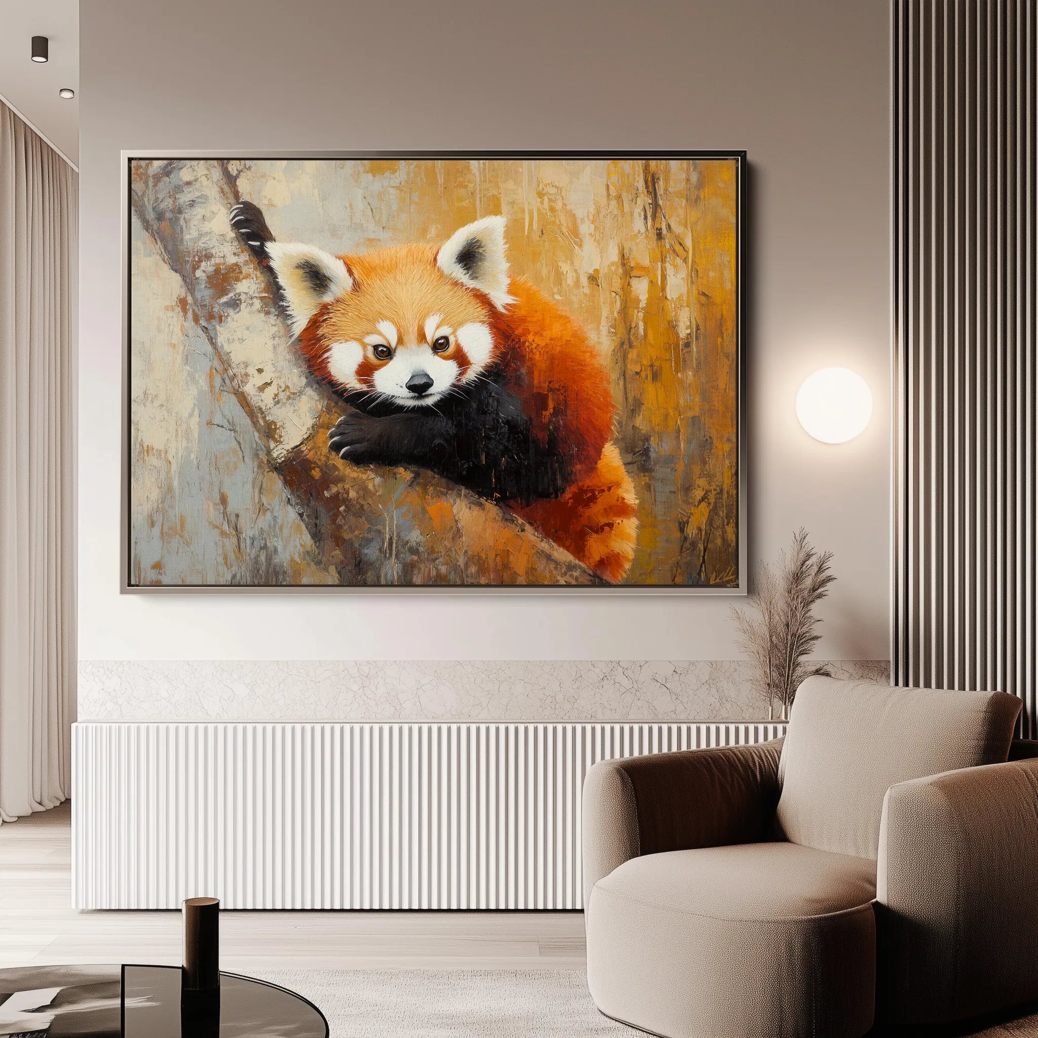 Animals 080 Canvas Art 60 x 40 cm / Black