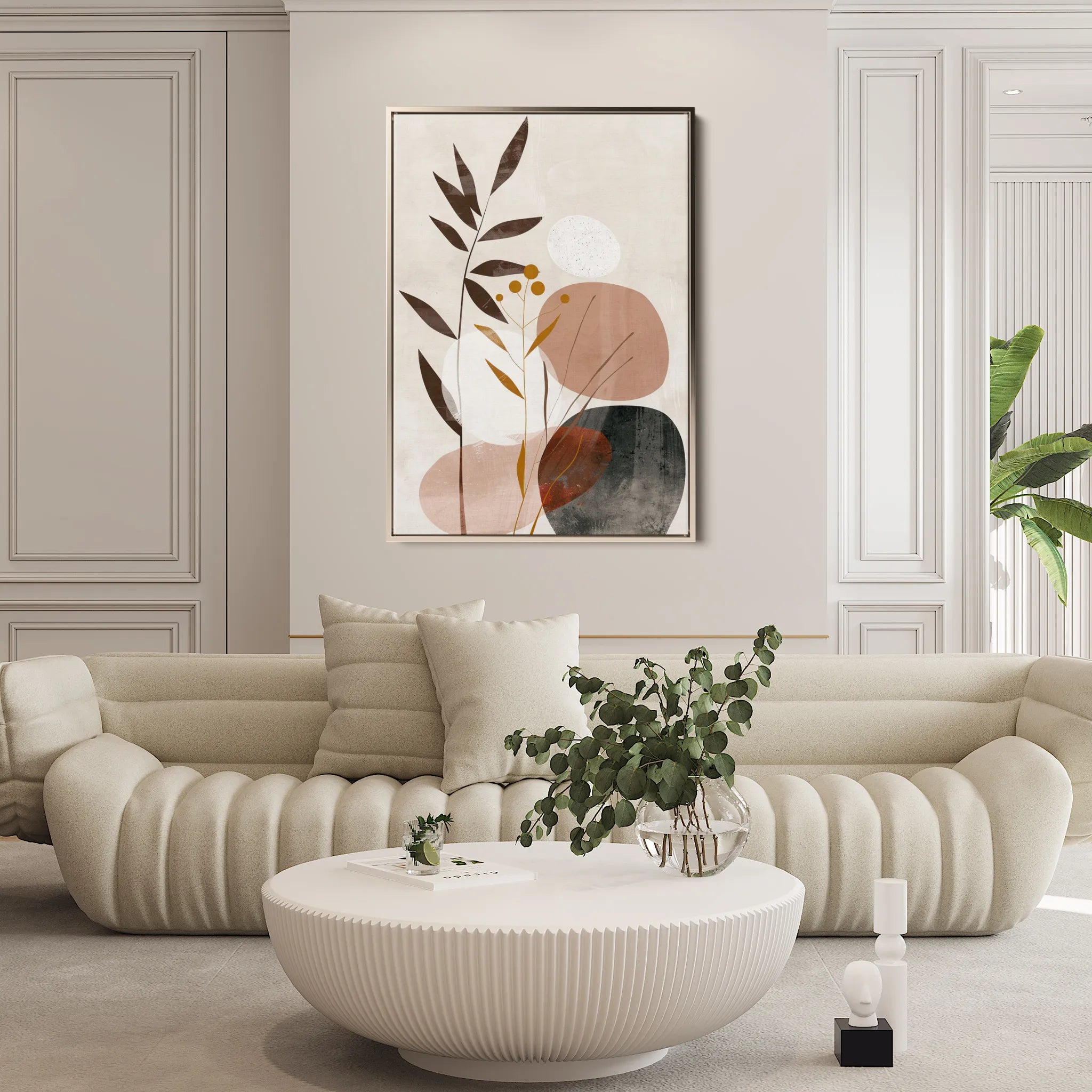 Boho 080 Canvas Art 60 x 40 cm / Black