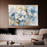 Floral 080 Canvas Art 60 x 40 cm / Black