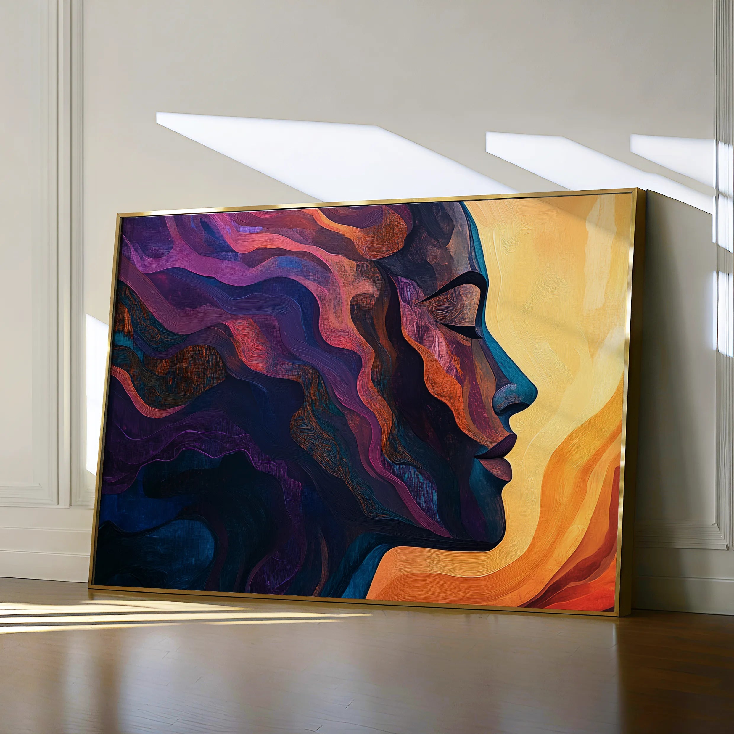 Portrait 080 Canvas Art 60 x 40 cm / Black