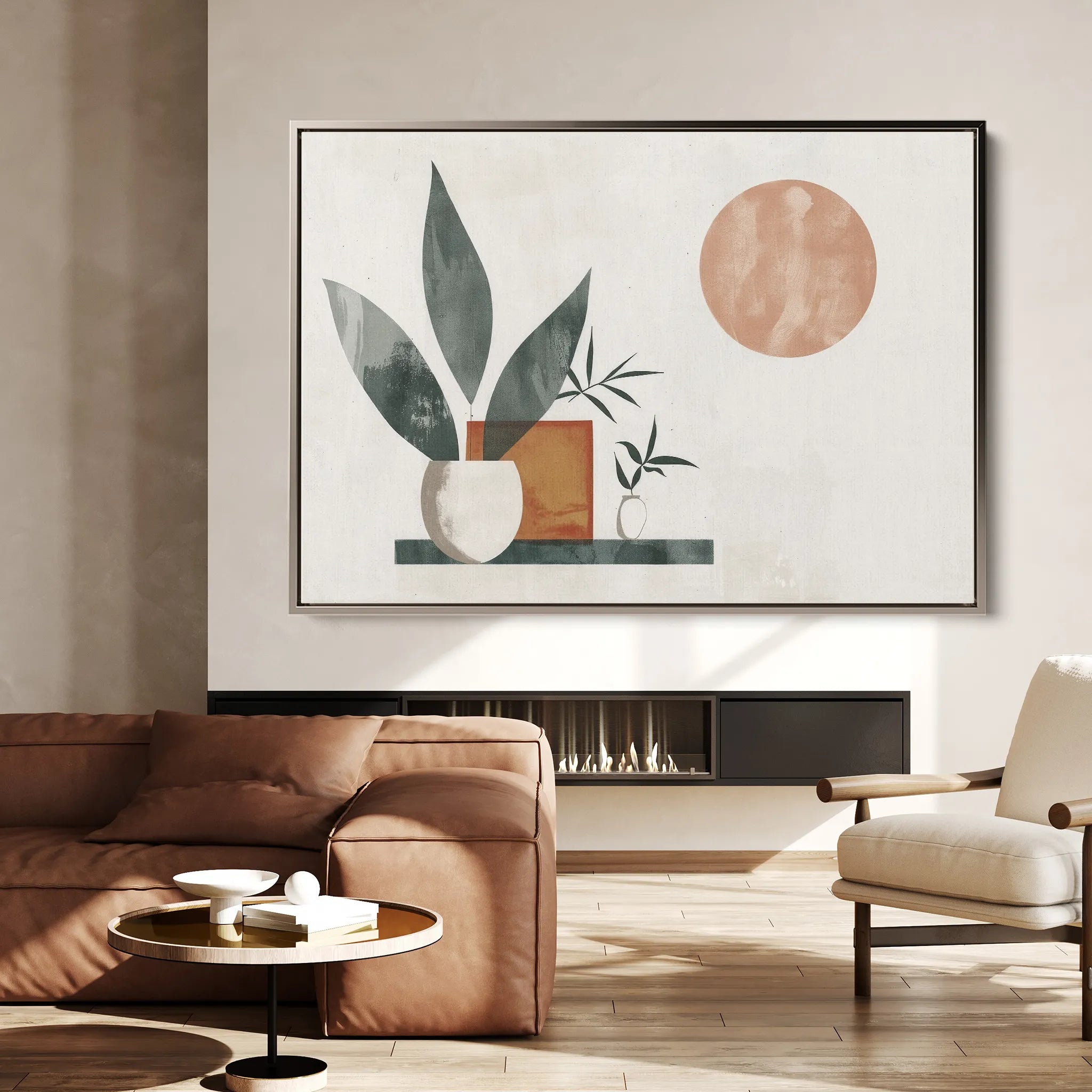 Boho 081 Canvas Art 60 x 40 cm / Black