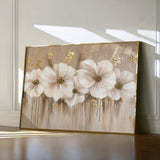 Floral 081 Canvas Art 60 x 40 cm / Black