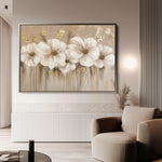 Floral 081 Canvas Art 60 x 40 cm / Black