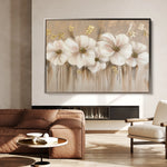 Floral 081 Canvas Art 60 x 40 cm / Black