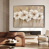 Floral 081 Canvas Art 60 x 40 cm / Black