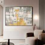 Abstract 082 Canvas Art 60 x 40 cm / Black