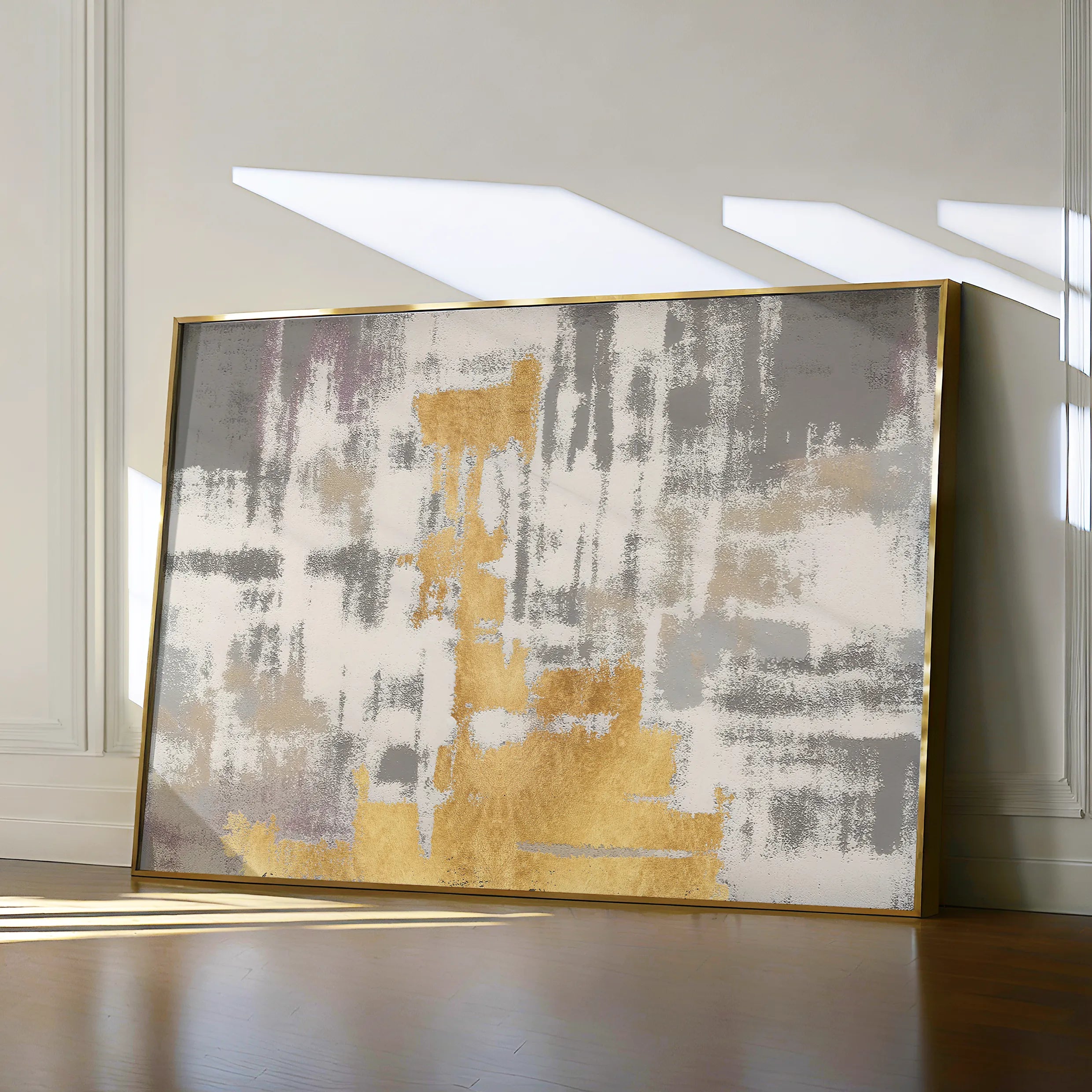 Abstract 082 Canvas Art 60 x 40 cm / Black
